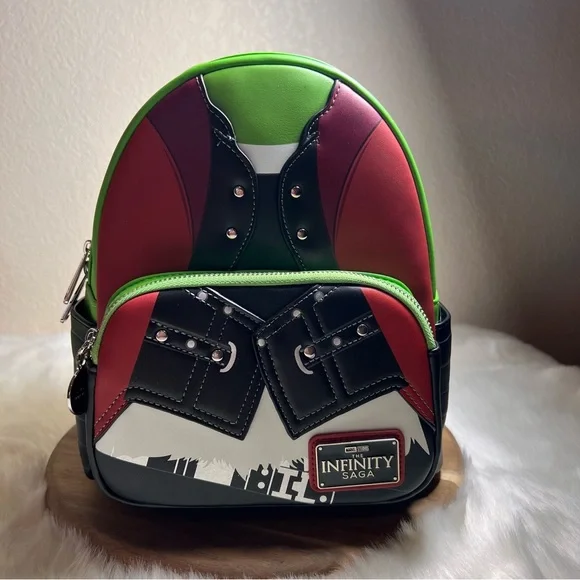 Loungefly Marvel Studios The Infinity Saga Gamora Cosplay Mini Backpack NWT